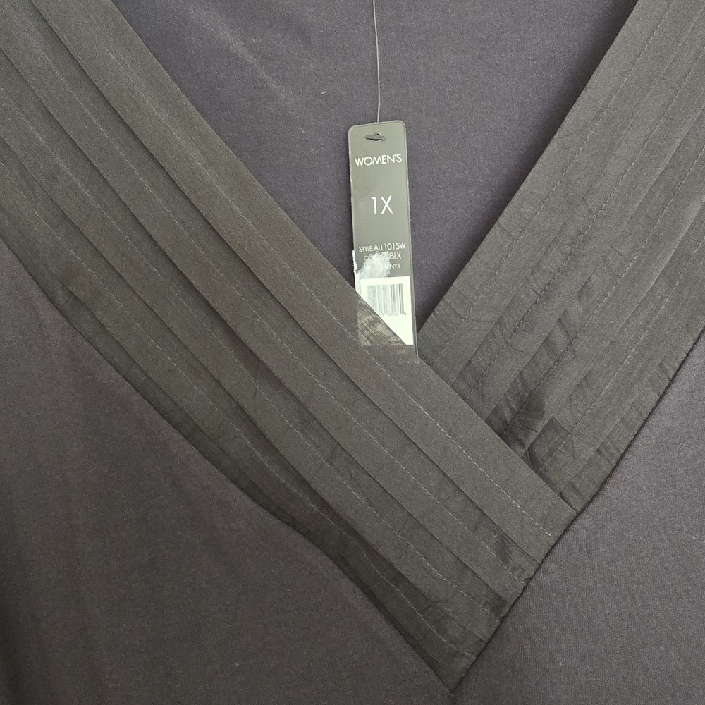 NWT Nic & Zoe Elegant Black Sleeveless Top - Picture 4 of 4